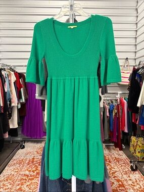 Gianni Bini Emerald Green Ribbed Knit Top